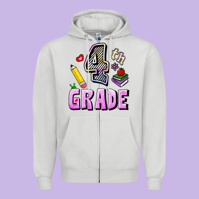 Zipper Hoodie Fourth Grade