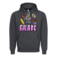 Smoke Fourth Grade Zipper Hoodie - RanaPortraitStore