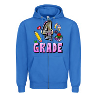 True Royal Fourth Grade Zipper Hoodie - RanaPortraitStore