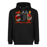 Black with god all things are possible Heavyweight Hoodie - Zillion Design Studio