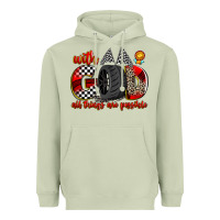 Matcha with god all things are possible Heavyweight Hoodie - Zillion Design Studio