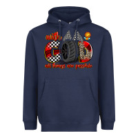 Navy with god all things are possible Heavyweight Hoodie - Zillion Design Studio