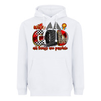 White with god all things are possible Heavyweight Hoodie - Zillion Design Studio