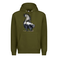 Army Green skunk Premium Hoodie - LillyAllenDesigns