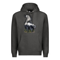 Charcoal Heather skunk Premium Hoodie - LillyAllenDesigns