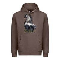 Coffee skunk Premium Hoodie - LillyAllenDesigns