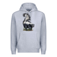 Heather Grey skunk Premium Hoodie - LillyAllenDesigns