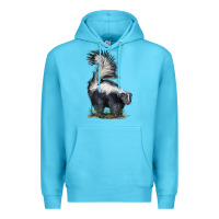 Ocean Blue skunk Premium Hoodie - LillyAllenDesigns
