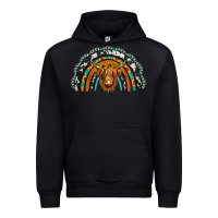 Black turquoise cowhide sunflower headband highland cow Urban Hoodie - Jasminsmagicworld
