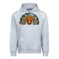 Heather Grey turquoise cowhide sunflower headband highland cow Urban Hoodie - Jasminsmagicworld