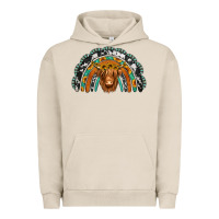 Pigment French Oak turquoise cowhide sunflower headband highland cow Urban Hoodie - Jasminsmagicworld