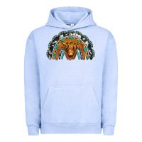 Pigment Grape Ice turquoise cowhide sunflower headband highland cow Urban Hoodie - Jasminsmagicworld