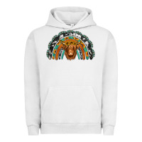 Pigment Lunar Rock turquoise cowhide sunflower headband highland cow Urban Hoodie - Jasminsmagicworld