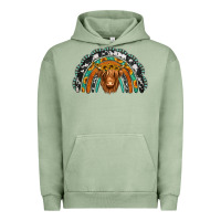 Pigment Oil Green turquoise cowhide sunflower headband highland cow Urban Hoodie - Jasminsmagicworld