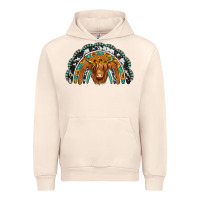 Sandshell turquoise cowhide sunflower headband highland cow Urban Hoodie - Jasminsmagicworld