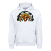 White turquoise cowhide sunflower headband highland cow Urban Hoodie - Jasminsmagicworld
