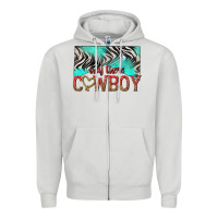 Dove Grey hey there cowboy Zipper Hoodie - texasbilliewilder