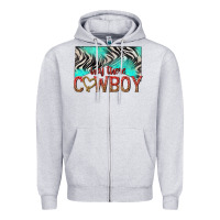 Heather Grey hey there cowboy Zipper Hoodie - texasbilliewilder