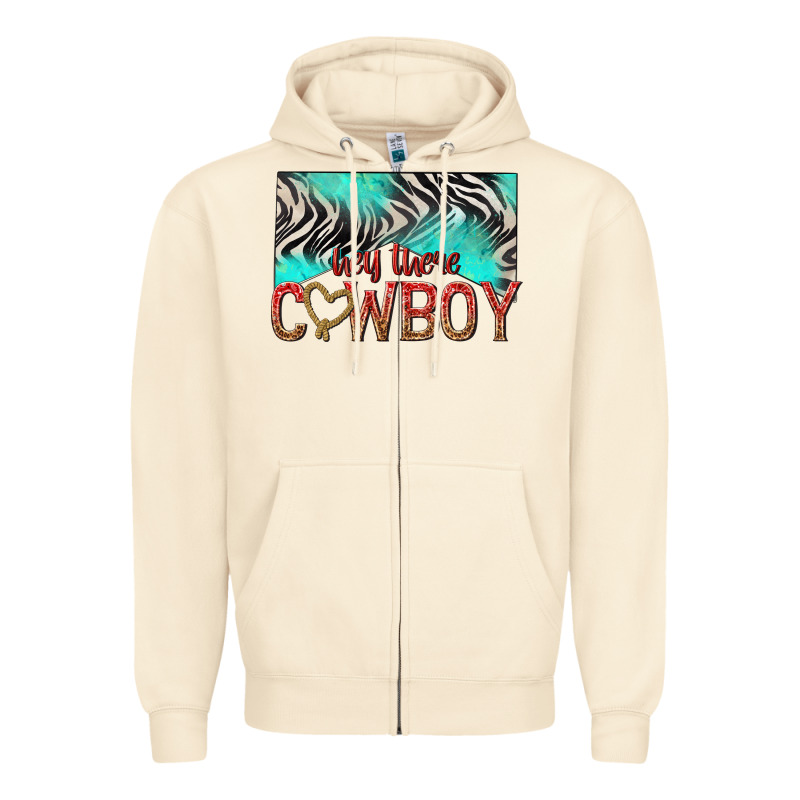 Hey There Cowboy Zipper Hoodie by texasbilliewilder | Teevron