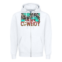 White hey there cowboy Zipper Hoodie - texasbilliewilder
