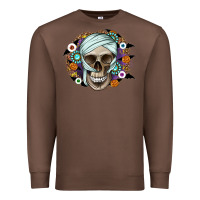 Chestnut Halloween Skeleton Premium Sweatshirt - CowhideDigitalArt