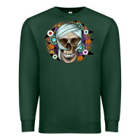 Sports Green Halloween Skeleton Premium Sweatshirt - CowhideDigitalArt