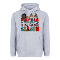 Heather Grey racing is my favorite season Heavyweight Hoodie - Zillion Design Studio