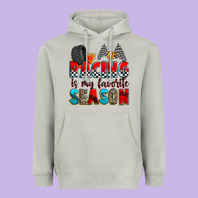 Racing Is My Favorite Season Heavyweight Hoodie Designed By Zillion Design Studio