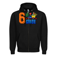 Black Sixth Grade Zipper Hoodie - RanaPortraitStore