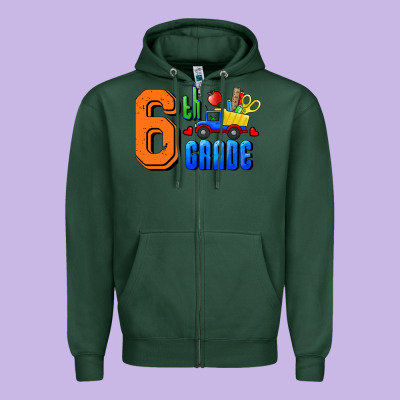 Zipper Hoodie Sixth Grade