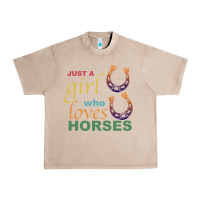 French Oak Just a Girl Who Loves Horses Urban Heavy Tee - Bettercallsaul