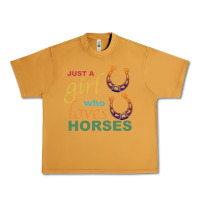 Peanut Butter Just a Girl Who Loves Horses Urban Heavy Tee - Bettercallsaul