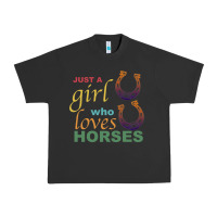 Pigment Black Just a Girl Who Loves Horses Urban Heavy Tee - Bettercallsaul