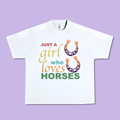 Just A Girl Who Loves Horses Urban Heavy Tee Designed By Bettercallsaul