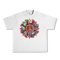 Lunar Rock sunflower and tie dye with peace sign Urban Heavy Tee - Artiststas