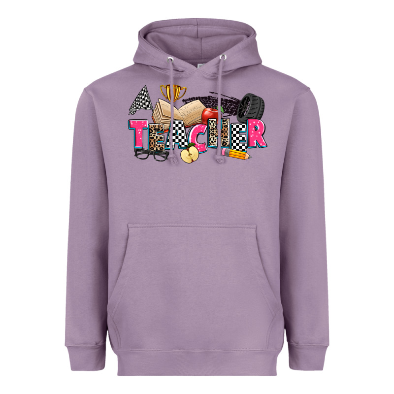 Race Teacher Heavyweight Hoodie by Zillion Design Studio | Teevron