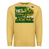 Antique Gold St. Patrick's Day leopard cowhide shamrock tumbler Premium Sweatshirt - Neo Western
