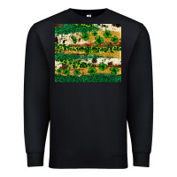 Black St. Patrick's Day leopard cowhide shamrock tumbler Premium Sweatshirt - Neo Western