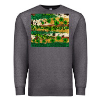 Charcoal Heather St. Patrick's Day leopard cowhide shamrock tumbler Premium Sweatshirt - Neo Western