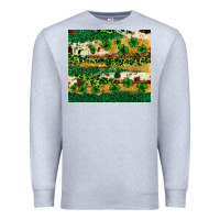 Heather Grey St. Patrick's Day leopard cowhide shamrock tumbler Premium Sweatshirt - Neo Western