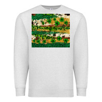 Oatmeal Heather St. Patrick's Day leopard cowhide shamrock tumbler Premium Sweatshirt - Neo Western