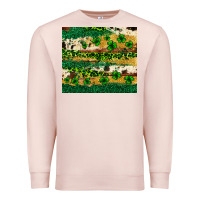 Pale Pink St. Patrick's Day leopard cowhide shamrock tumbler Premium Sweatshirt - Neo Western