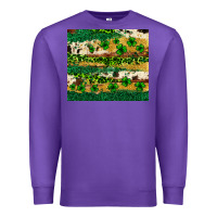 Purple St. Patrick's Day leopard cowhide shamrock tumbler Premium Sweatshirt - Neo Western