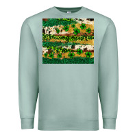 Seafoam St. Patrick's Day leopard cowhide shamrock tumbler Premium Sweatshirt - Neo Western