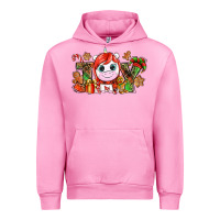 Fuchsia Pink Joy unicorn Christmas Urban Hoodie - NancyCooperArtShop