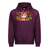 Mauve Wine Joy unicorn Christmas Urban Hoodie - NancyCooperArtShop