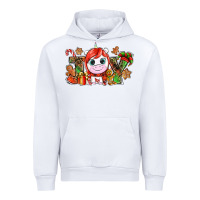 White Joy unicorn Christmas Urban Hoodie - NancyCooperArtShop