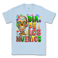 Dusty Blue Dia de los muertos Classic Tee - RanaPortraitStore