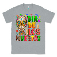 Heather Grey Dia de los muertos Classic Tee - RanaPortraitStore