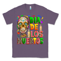 Lavender Dia de los muertos Classic Tee - RanaPortraitStore